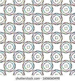 Seamless vector pattern in geometric ornamental style