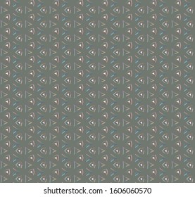Seamless vector pattern in geometric ornamental style