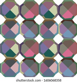 Seamless vector pattern in geometric ornamental style