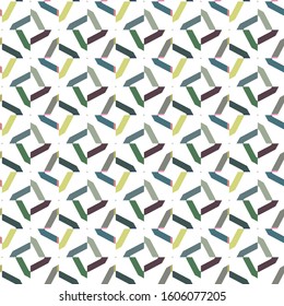 Seamless vector pattern in geometric ornamental style