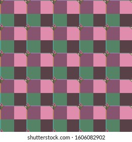 Seamless vector pattern in geometric ornamental style