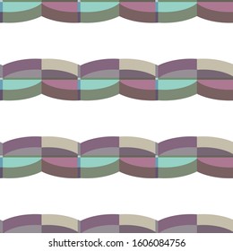 Seamless vector pattern in geometric ornamental style