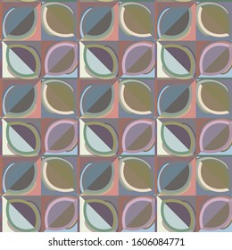Seamless vector pattern in geometric ornamental style