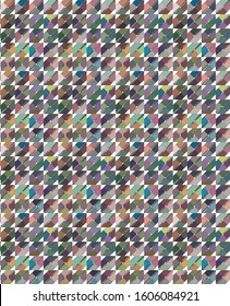 Seamless vector pattern in geometric ornamental style