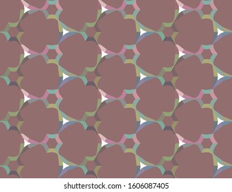 Seamless vector pattern in geometric ornamental style