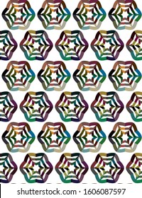 Seamless vector pattern in geometric ornamental style