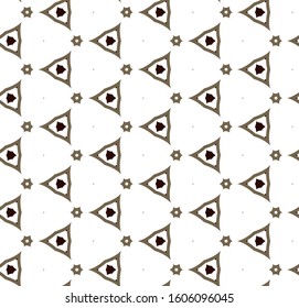 Seamless vector pattern in geometric ornamental style