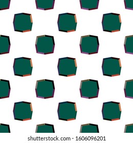 Seamless vector pattern in geometric ornamental style