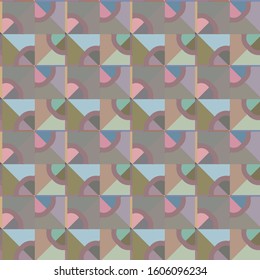 Seamless vector pattern in geometric ornamental style