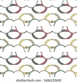 Seamless vector pattern in geometric ornamental style