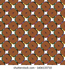 Seamless vector pattern in geometric ornamental style