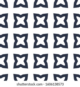 Seamless vector pattern in geometric ornamental style