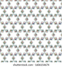 Seamless vector pattern in geometric ornamental style