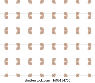 Seamless vector pattern in geometric ornamental style