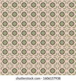 Seamless vector pattern in geometric ornamental style