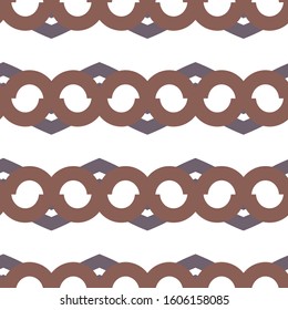 Seamless vector pattern in geometric ornamental style