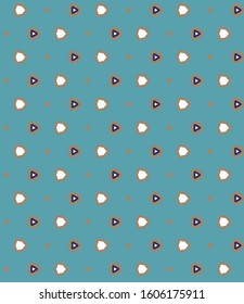 Seamless vector pattern in geometric ornamental style