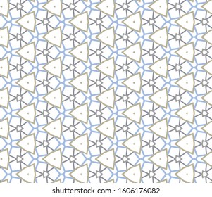 Seamless vector pattern in geometric ornamental style