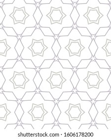 Seamless vector pattern in geometric ornamental style