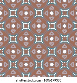 Seamless vector pattern in geometric ornamental style