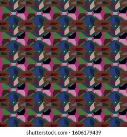 Seamless vector pattern in geometric ornamental style