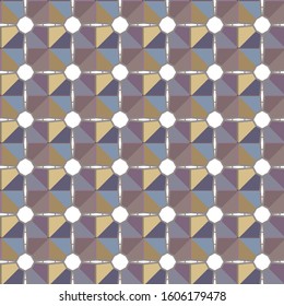 Seamless vector pattern in geometric ornamental style