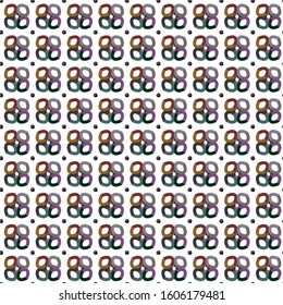 Seamless vector pattern in geometric ornamental style