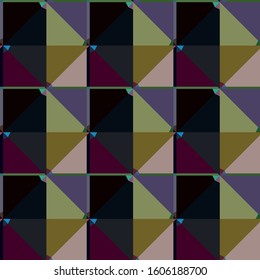 Seamless vector pattern in geometric ornamental style