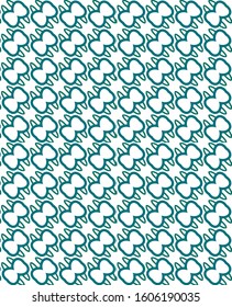 Seamless vector pattern in geometric ornamental style