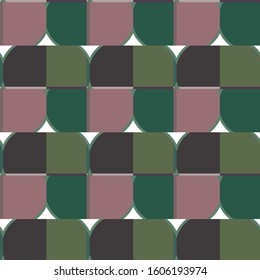 Seamless vector pattern in geometric ornamental style