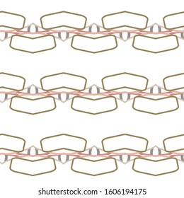 Seamless vector pattern in geometric ornamental style