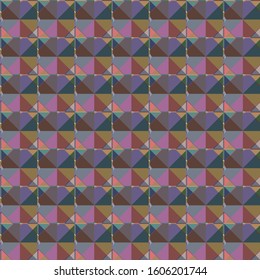 Seamless vector pattern in geometric ornamental style
