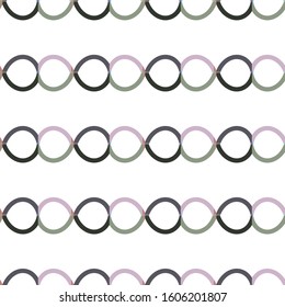 Seamless vector pattern in geometric ornamental style