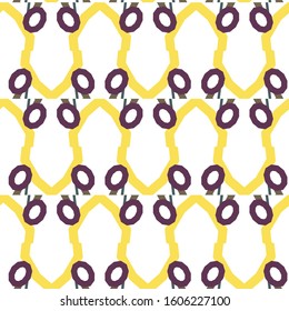 Seamless vector pattern in geometric ornamental style