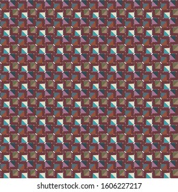 Seamless vector pattern in geometric ornamental style