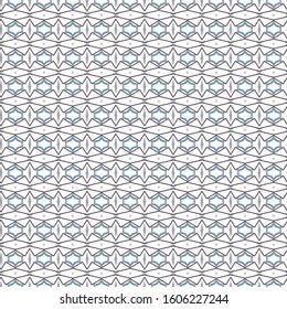 Seamless vector pattern in geometric ornamental style