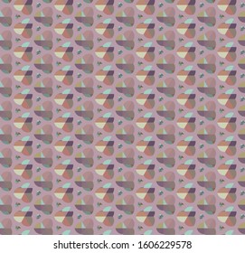 Seamless vector pattern in geometric ornamental style