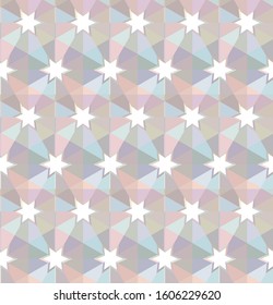 Seamless vector pattern in geometric ornamental style