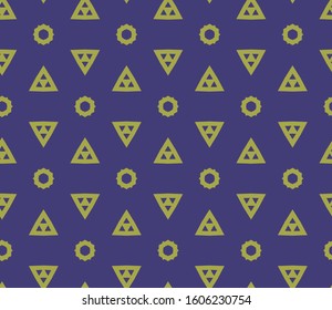 Seamless vector pattern in geometric ornamental style