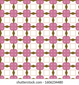 Seamless vector pattern in geometric ornamental style