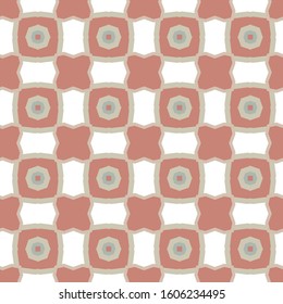 Seamless vector pattern in geometric ornamental style