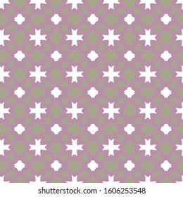Seamless vector pattern in geometric ornamental style