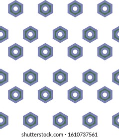 Seamless vector pattern in geometric ornamental style