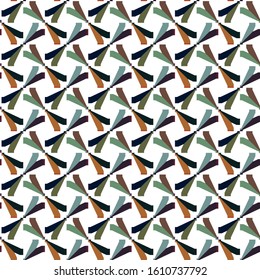 Seamless vector pattern in geometric ornamental style