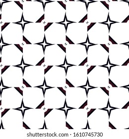 Seamless vector pattern in geometric ornamental style
