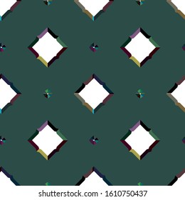 Seamless vector pattern in geometric ornamental style