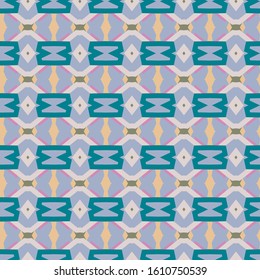 Seamless vector pattern in geometric ornamental style