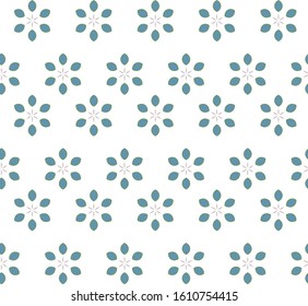 Seamless vector pattern in geometric ornamental style