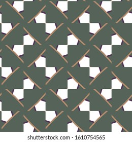 Seamless vector pattern in geometric ornamental style