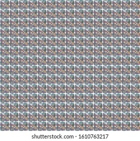 Seamless vector pattern in geometric ornamental style